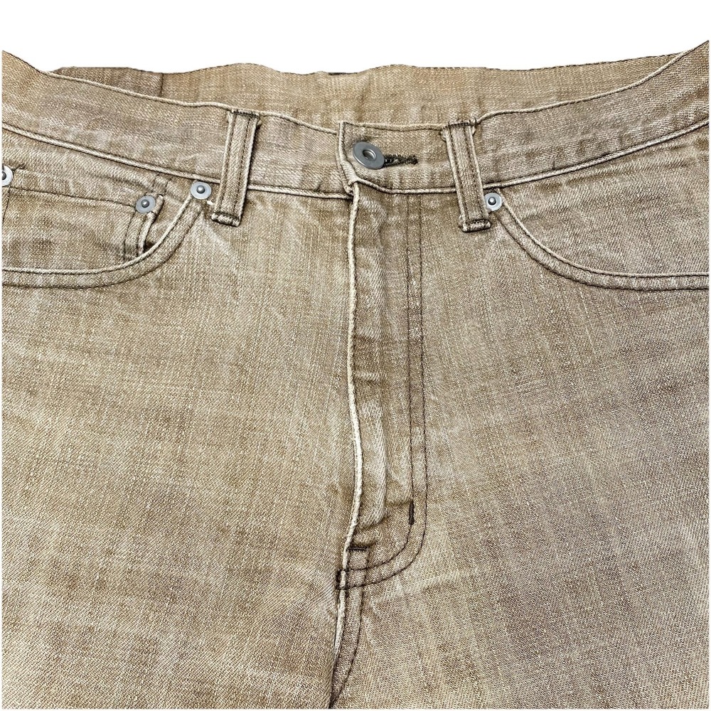 BEAMS Denim Jeans M (30x31) Mens Regular Tapered Brown Japan